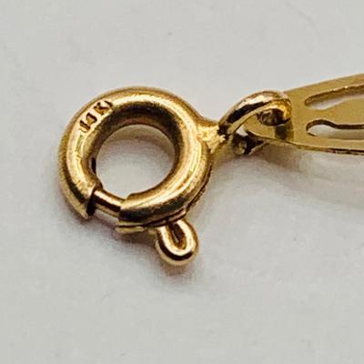 LOT 5: Gold (14K) Filigree and Beaded Bracelet - 3.87 gtw