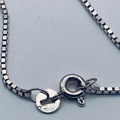 LOT 6: Hand Painted Madonna Pendant Set in 925 Silver with Cubic Zirconia on a 20" 925 Silver Chain