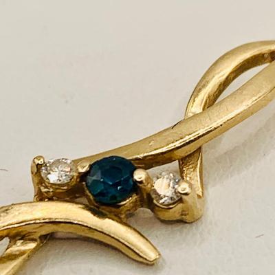 LOT 12: Sapphire and Diamond 14k Gold Bracelet -2.5 gtw