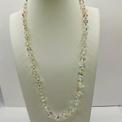 LOT18: Vintage Crown Trifari Silvertone Rodium Plated Clear Crystal Brooch, Rhinestone Duet Brooch/ Shoe Clip, Bead Necklaces and Earrings