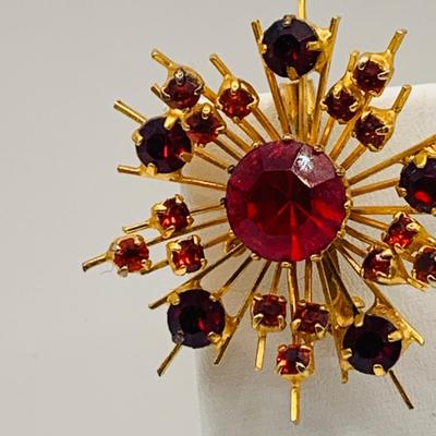 LOT:20: Jeff Lieb Purple Cabochon Pearl Drop Brooch and More Jeweled Pins and Brooches