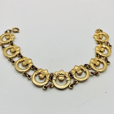 LOT 24: Monet Charm Holder with 30" Long Chain and 8 Charms and More