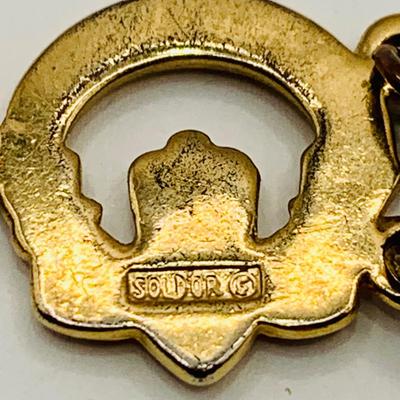 LOT 24: Monet Charm Holder with 30" Long Chain and 8 Charms and More