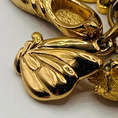 LOT 24: Monet Charm Holder with 30" Long Chain and 8 Charms and More