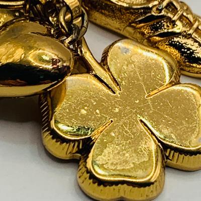 LOT 24: Monet Charm Holder with 30" Long Chain and 8 Charms and More