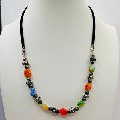 LOT:25: Natural Stone Beaded/Glass Necklaces, Pendant & Ring
