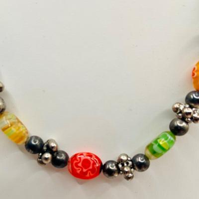 LOT:25: Natural Stone Beaded/Glass Necklaces, Pendant & Ring