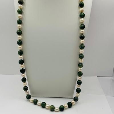 LOT 27: Collection of Beaded Fashion Jewelry Necklaces Featuring a Cloissonne Elephant Pendant on a Silk Cord and More