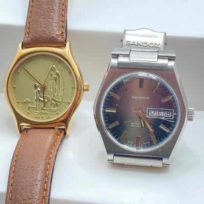 LOT 58J: Sandoz Swiss Calendar Watch and Identity Swiss Watch