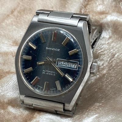 LOT 58J: Sandoz Swiss Calendar Watch and Identity Swiss Watch