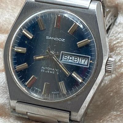 LOT 58J: Sandoz Swiss Calendar Watch and Identity Swiss Watch