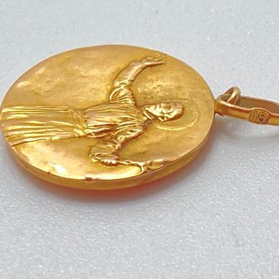 LOT 61J: Gold Catholic Charms - 18KT, TW 3.2g