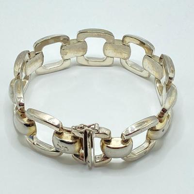 LOT 62J: Sterling Silver Italy Link Bracelet - 925, Tw 25.3g, 7.25"