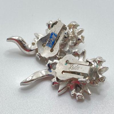 LOT 68J: Vintage Silver Tone and Sterling Jewelry Collection - Ledo and More