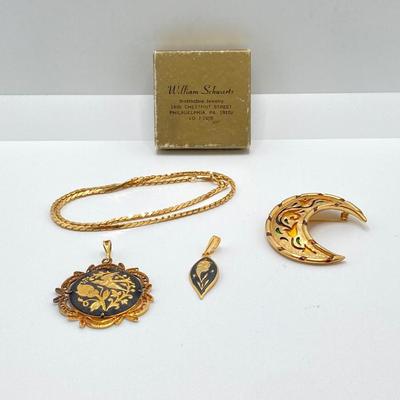 LOT 69J: Vintage Gold Tone Jewelry - Napier, Trifari and More