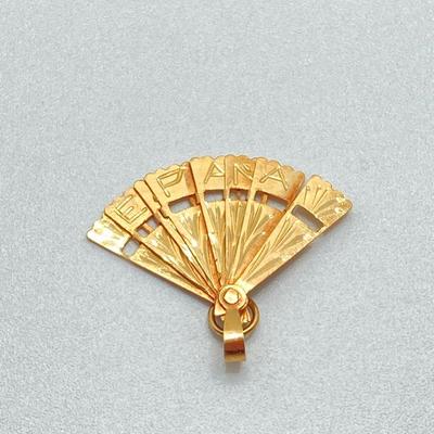 LOT 71J: Vintage Gold Tone Pendants and Charms