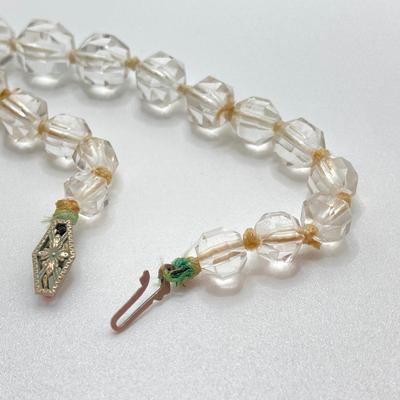 LOT 73J: Vintage Glass Beaded Necklaces - Pressed / Molded, Milk, Frosted and More