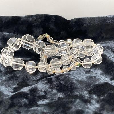 LOT 73J: Vintage Glass Beaded Necklaces - Pressed / Molded, Milk, Frosted and More