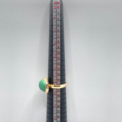 LOT 74J: Vintage Jewelry Collection - Wells 14K G.F. Scarab Stone Brooch, Earrings and Ring