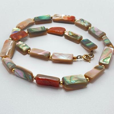 LOT 76J: Vintage Polished Stone Jewelry - Necklaces and Earrings