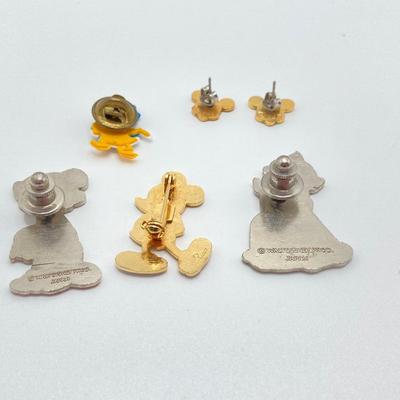 LOT 79J: Vintage Disney's Mickey Mouse Marcasite and Sterling Bowtie Brooch / Pin Marked JJ (Judith Jack), Disney Pins, Winnie the...