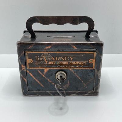 LOT 80J: Collection of Vintage Banks - The Varney Dry Goods Company, Fort Knox Safe Combination Bank and Peoples National Bank of New...