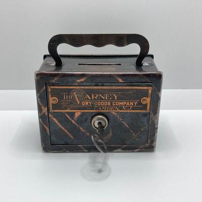 LOT 80J: Collection of Vintage Banks - The Varney Dry Goods Company, Fort Knox Safe Combination Bank and Peoples National Bank of New...