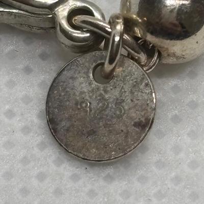 LOT 83: Tiffany & Co. Necklace 925 Sterling Silver Graduated Ball Beaded 16" Choker