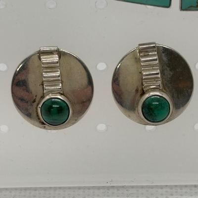 LOT 94: Sterling Silver Ring sz.7 & Earring Collection (3pr)