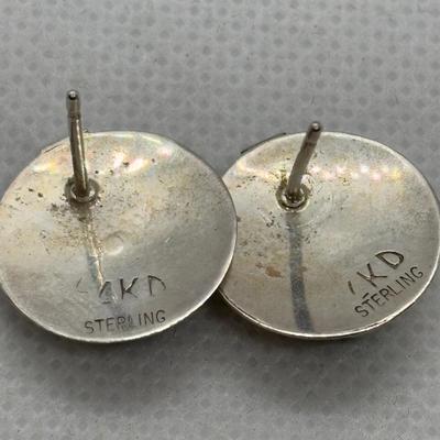 LOT 94: Sterling Silver Ring sz.7 & Earring Collection (3pr)