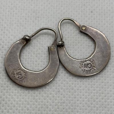 LOT 98: Sterling Silver Earring Collection: A. Cadmen, Hecho & 925