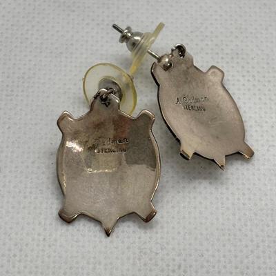 LOT 98: Sterling Silver Earring Collection: A. Cadmen, Hecho & 925