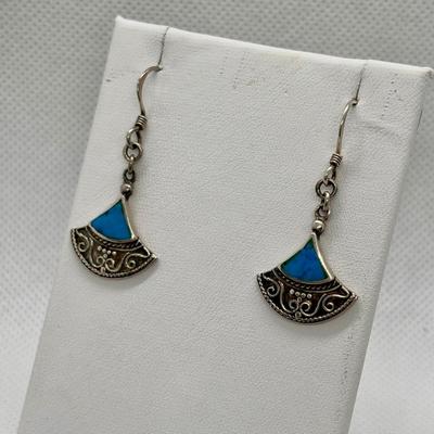 LOT 98: Sterling Silver Earring Collection: A. Cadmen, Hecho & 925
