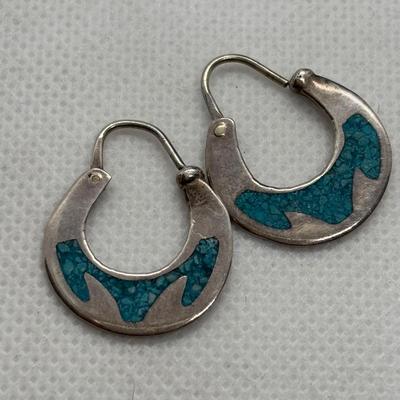 LOT 98: Sterling Silver Earring Collection: A. Cadmen, Hecho & 925