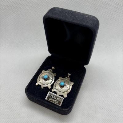 LOT 98: Sterling Silver Earring Collection: A. Cadmen, Hecho & 925