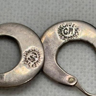 LOT 98: Sterling Silver Earring Collection: A. Cadmen, Hecho & 925