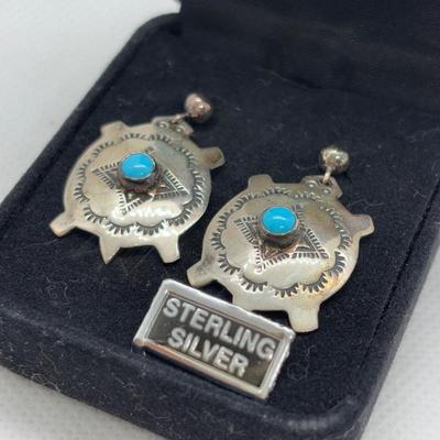 LOT 98: Sterling Silver Earring Collection: A. Cadmen, Hecho & 925