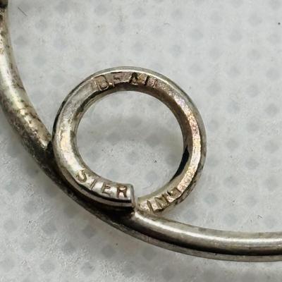 LOT 102: Vintage Beau Sterling Silver Brooches & Adjustable Flower Ring