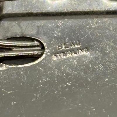 LOT 103: Sterling Silver Brooch Collection: Wishbone, Paint Palette & Bow/Heart w/Gems