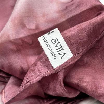 LOT 274: Sterling Silver 7" Starfish & Bead Bracelet, Crystal & 925 Star Earrings, Svila Handmade Silk Scarf