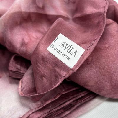 LOT 274: Sterling Silver 7" Starfish & Bead Bracelet, Crystal & 925 Star Earrings, Svila Handmade Silk Scarf