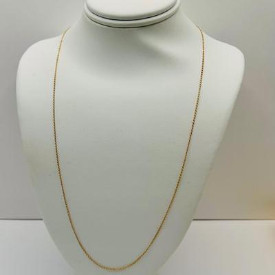 LOT 168: 14K Gold 18" Chain .56g tw