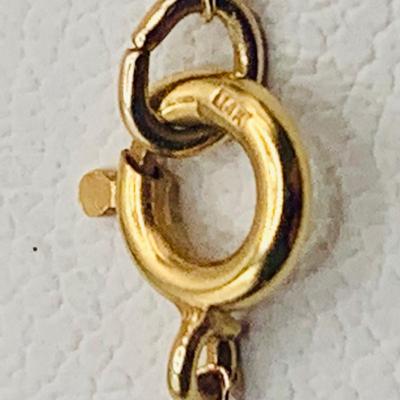 LOT 168: 14K Gold 18" Chain .56g tw