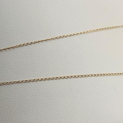 LOT 168: 14K Gold 18" Chain .56g tw