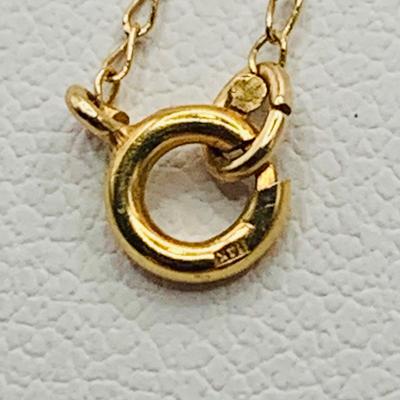 LOT 168: 14K Gold 18" Chain .56g tw