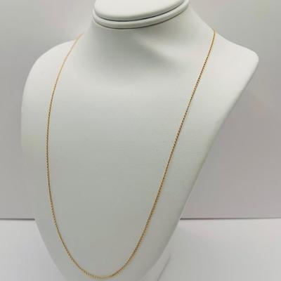 LOT 168: 14K Gold 18" Chain .56g tw