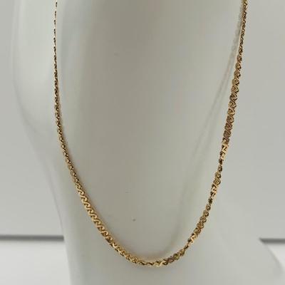 LOT:169: 14 K Gold 7" Bracelet 1.67 gtw