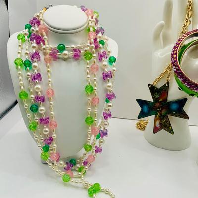 LOT:171: Spring Inspired Collection of Fashion Jewelry Including Trafari and Ladybug and Other Lady Pins, Porcelain Flower Pin, Mary...