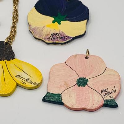 LOT:171: Spring Inspired Collection of Fashion Jewelry Including Trafari and Ladybug and Other Lady Pins, Porcelain Flower Pin, Mary...