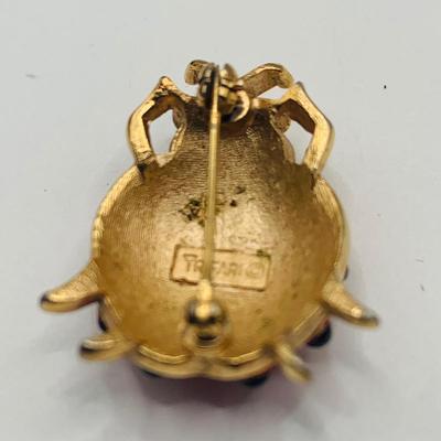 LOT:171: Spring Inspired Collection of Fashion Jewelry Including Trafari and Ladybug and Other Lady Pins, Porcelain Flower Pin, Mary...